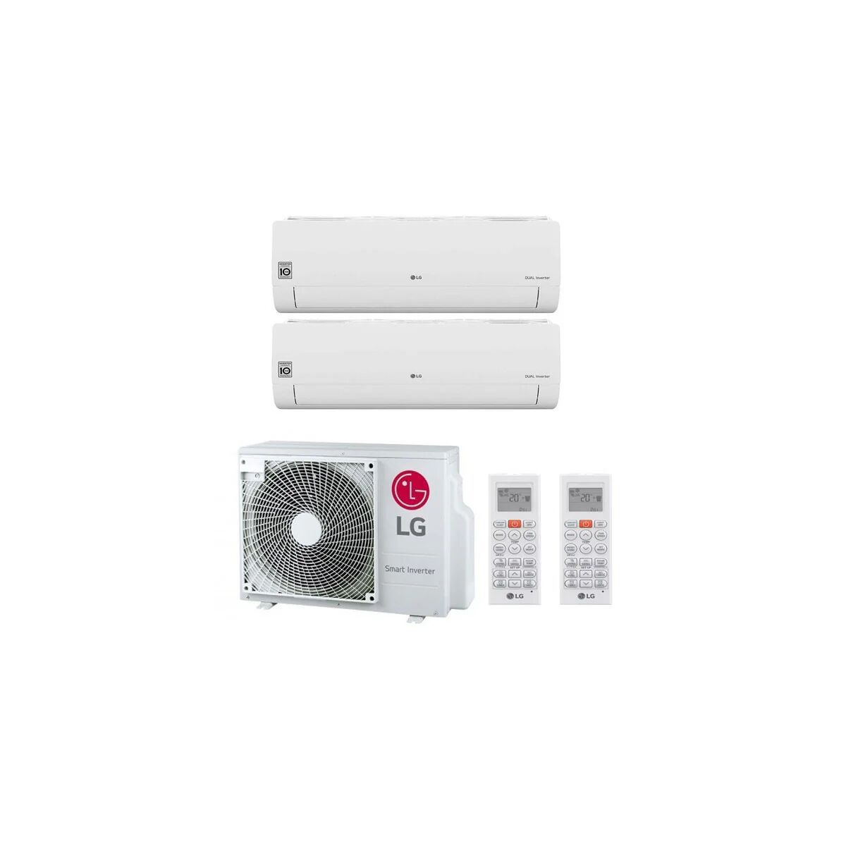 Condizionatore Lg Libero Smart Dual Split 9000+12000 Btu Inverter R32 Mu2R17 A++ Wifi (LIBERO SMART MU2R17 9+12)