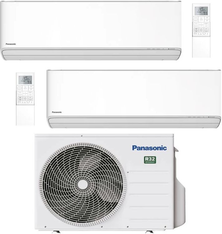 Condizionatore Panasonic Etherea Z Dual Split 12000+15000 Btu Inverter Cu-2Z50Tbe A+++ Wifi (ETHEREA Z CU-2Z50TBE 12+15)