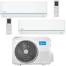 Condizionatore Midea Evolution Dual Split 9000+9000 Btu Inverter R32 M2Oe-18Hfn8-Q A++ (M2OE-18HFN8-Q 9+9)