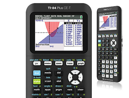 Texas Instruments TI-84 Plus CE-T calcolatrice Desktop Calcolatrice grafica Nero [TI-84+ CE-T]
