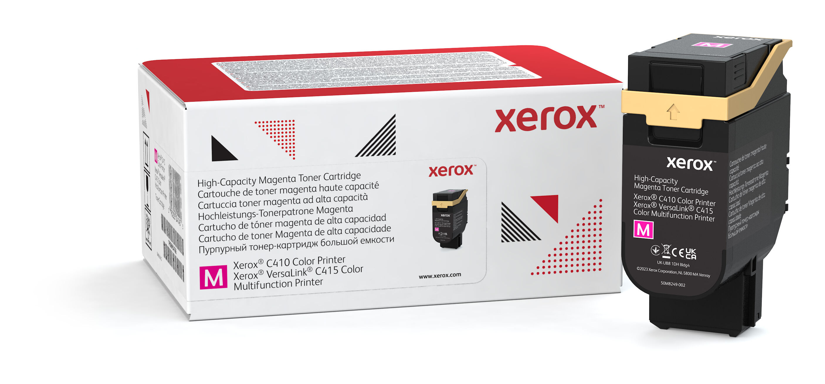 Xerox Cartuccia toner Magenta a High capacity da 7000 Pagine per Stampante colori ® C410​/​multifunzione VersaLink® C415 (006R04687) [006R04687]