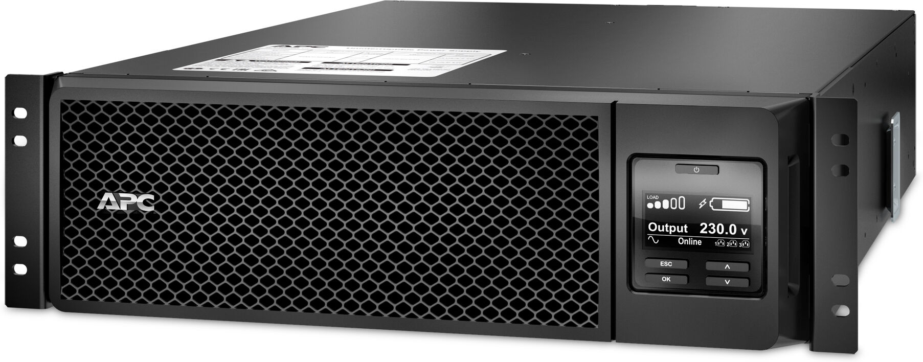 apc smart-ups on-line gruppo di continuità (ups) doppia conversione (online) 5 kva 4500 w 10 presa(e) ac [srt5krmxli]