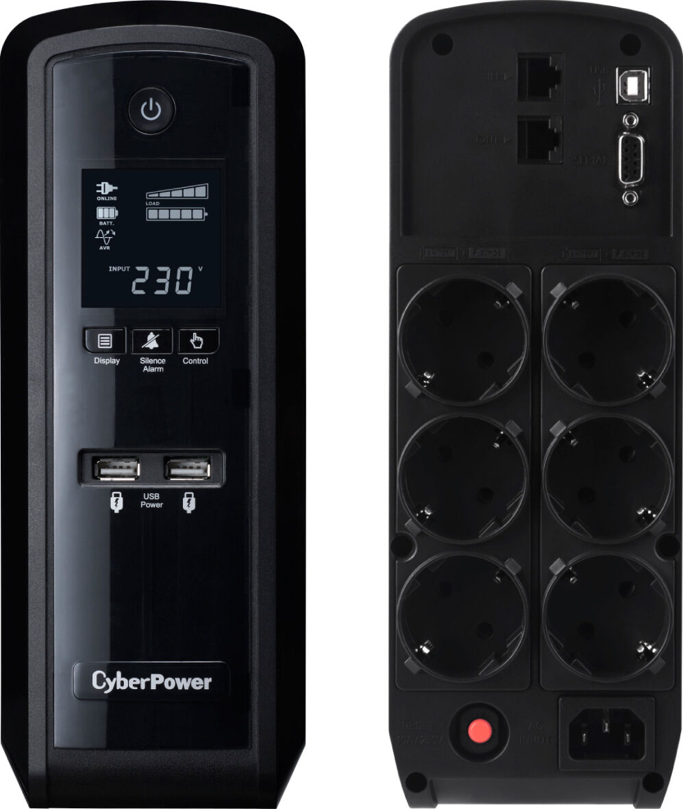 CyberPower CP1350EPFCLCD gruppo di continuità (UPS) A linea interattiva 1,35 kVA 780 W 6 presa(e) AC [CP1350EPFCLCD]