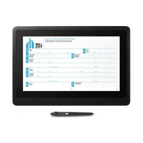 wacom interactive pen display 15.6 (eu) 39,6 cm (15.6) nero lcd [dtk1660ek0b]