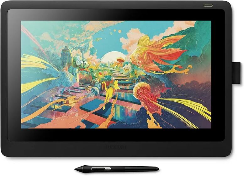 Wacom Cintiq 16 tavoletta grafica Nero 5080 lpi (linee per pollice) 344,16 x 193,59 mm [DTK1660K0B]