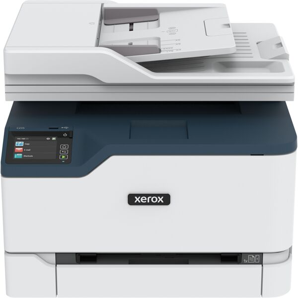 xerox multifunzione  c235 a4 22 ppm copia/stampa/scansione/fax wireless ps3 pcl5e/6 adf 2 vassoi totale 251 fogli [c235v_dni]