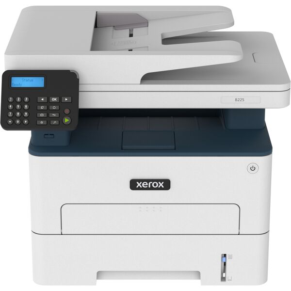 xerox multifunzione  b225 a4 34 ppm copia/stampa/scansione fronte/retro wireless ps3 pcl5e/6 adf 2 vassoi totale 251 fogli [b225v_dni]