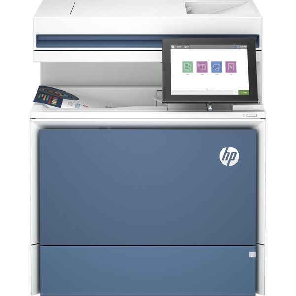 hp laserjet stampante multifunzione color enterprise 5800dn, stampa, copia, scansione, fax (opzionale), alimentatore automatico di documenti; vassoi ad alta capacità opzionali; touchscreen; cartuccia terrajet [6qn29a#b19]