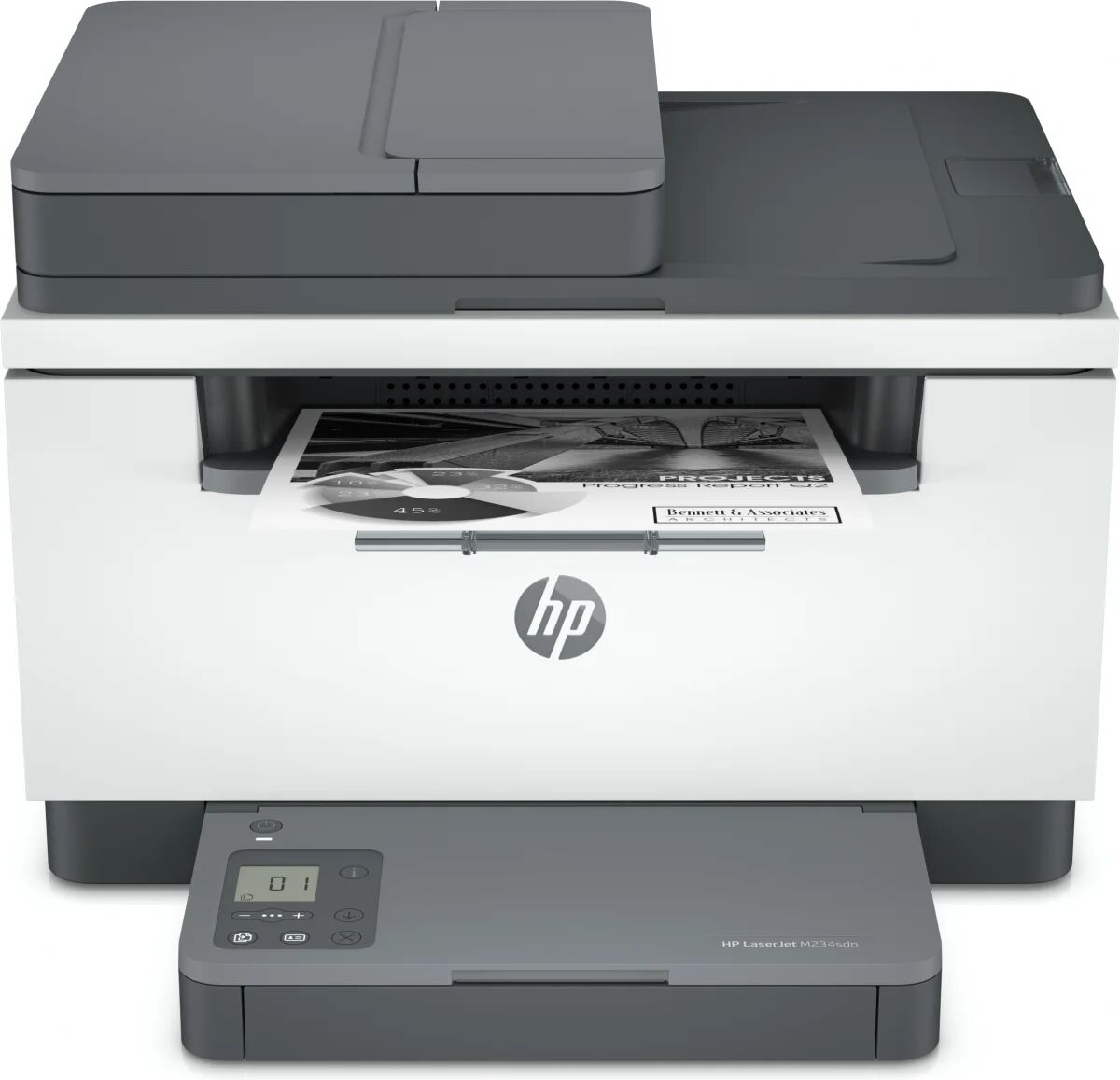 hp multifunzione  laserjet mfp m234sdn printer, bianco e nero, stampante per piccoli uffici, stampa, copia, scansione, scansione verso e-mail; scansione pdf [9yg02f]