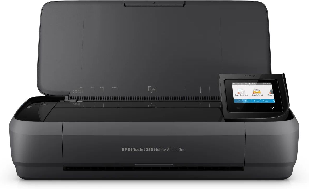 HP Multifunzione  OfficeJet Stampante All-in-One portatile 250, Colore, per Piccoli uffici, Stampa, copia, scansione, ADF da 10 fogli [CZ992A#BHC]