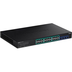 Trendnet TPE-30284 switch di rete Gestito L2/L4 Gigabit Ethernet (10/100/1000) Supporto Power over (PoE) 1U Nero [TPE-30284]