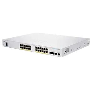 Cisco Systems CBS250-24P-4G-UK switch di rete Gestito L2/L3 Gigabit Ethernet (10/100/1000) Supporto Power over (PoE) Argento [CBS250-24P-4G-UK]