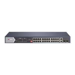 Hikvision DS-3E0528HP-E switch di rete Non gestito Gigabit Ethernet (10/100/1000) Supporto Power over (PoE) Blu [DS-3E0528HP-E]