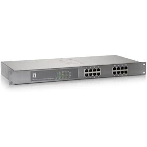 LevelOne Switch di rete  FEP-1611 Non gestito Fast Ethernet (10/100) Grigio Supporto Power over (PoE) [520826]