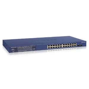 Netgear Switch di rete  GS724TPP Gestito L2/L3/L4 Gigabit Ethernet (10/100/1000) Supporto Power over (PoE) Blu [GS724TPP-100EUS]
