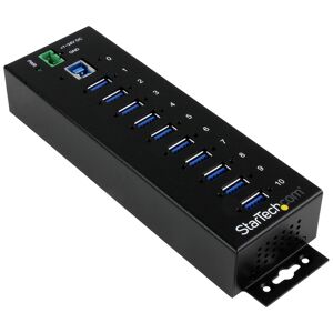 StarTech.com Hub USB  HUB Industriale 3.0 a 10 porte - Perno e concentratore con ESD protezione da sovratensioni [ST1030USBM]