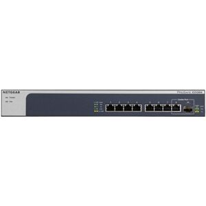 Netgear Switch di rete  XS508M Non gestito 10G Ethernet (100/1000/10000) Grigio, Argento [XS508M-100EUS]