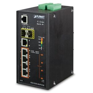 PLANET IGS-5225-4UP1T2S switch di rete Gestito L2+ Gigabit Ethernet (10/100/1000) Supporto Power over (PoE) Nero [IGS-5225-4UP1T2S]