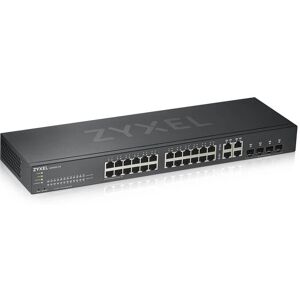 Zyxel Switch di rete  GS1920-24V2 Gestito Gigabit Ethernet (10/100/1000) Nero [GS1920-24V2-EU0101F]