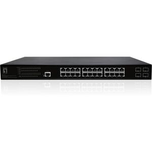 LevelOne GEP-2861 switch di rete Gestito L2 Gigabit Ethernet (10/100/1000) Supporto Power over (PoE) 1U Nero [GEP-2861]