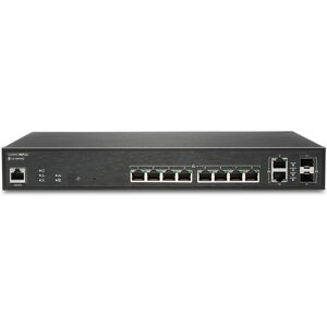 SonicWall Switch di rete  SWS12-10FPOE Gestito L2 Gigabit Ethernet (10/100/1000) Supporto Power over (PoE) Nero