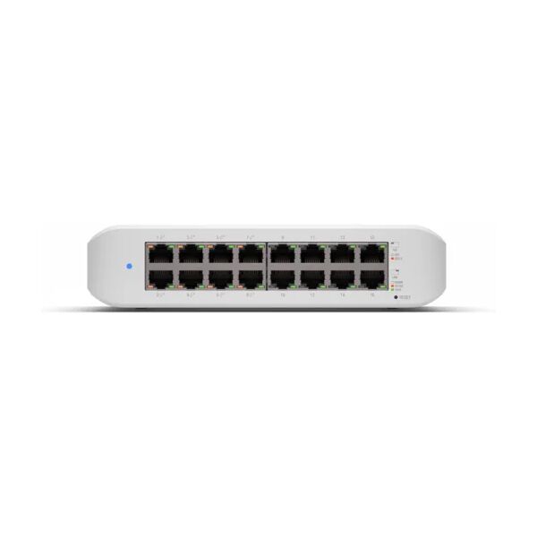 ubiquiti networks switch di rete  unifi lite 16 poe l2 gigabit ethernet (10/100/1000) supporto power over (poe) bianco [usw-lite-16-poe]