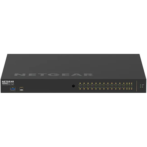 netgear spedizione immediata - switch di rete  m4250-26g4xf-poe+ gestito l2/l3 gigabit ethernet (10/100/1000) supporto power over (poe) 1u nero [gsm4230px-100eus]