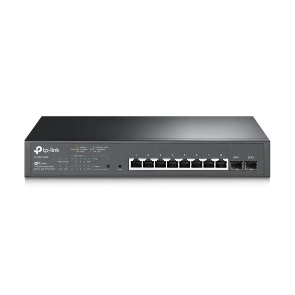 tp-link jetstream tl-sg2210mp switch di rete gestito l2/l2+ gigabit ethernet (10/100/1000) supporto power over (poe) 1u nero [tl-sg2210mp]