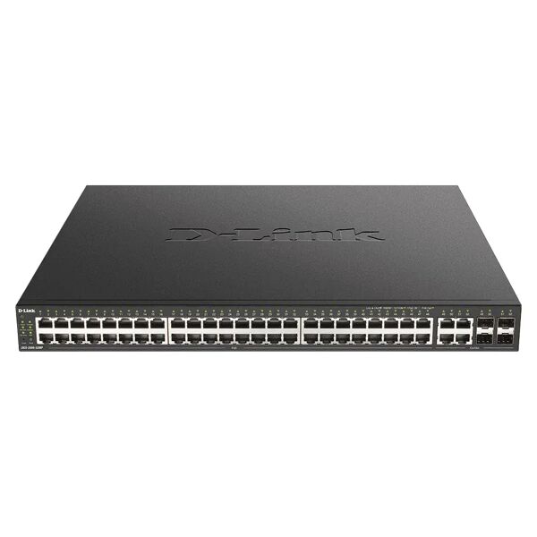 d-link dgs-2000-52mp switch di rete gestito l2/l3 gigabit ethernet (10/100/1000) supporto power over (poe) 1u nero [dgs-2000-52mp]