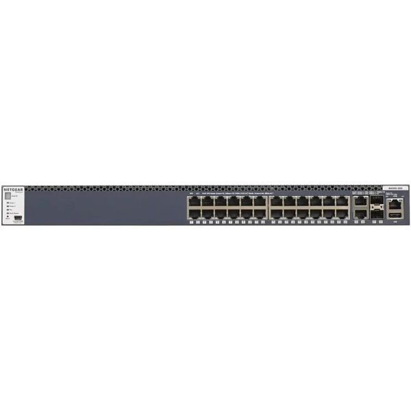 netgear switch di rete  m4300-28g gestito l3 gigabit ethernet (10/100/1000) 1u nero [gsm4328s-100nes]