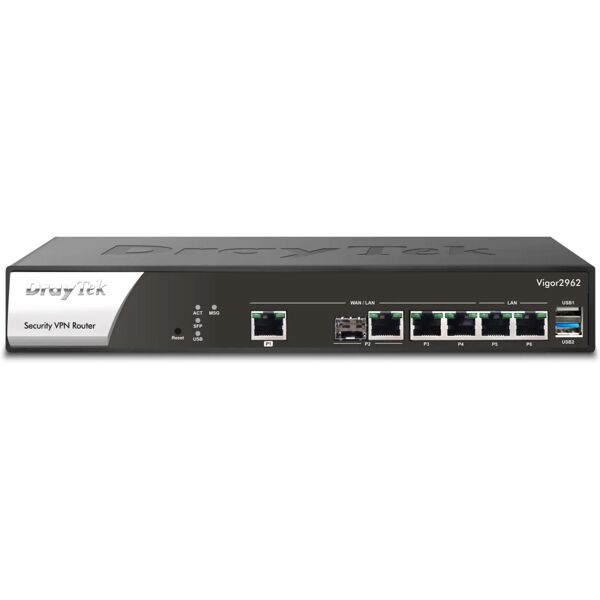 draytek vigor 2962 router cablato 2.5 gigabit ethernet nero, bianco [v2962-de-at-ch]