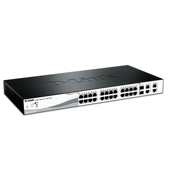 d-link des-1210-28p switch di rete gestito l2 supporto power over ethernet (poe) [des-1210-28p]