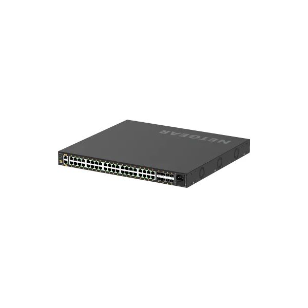 netgear gsm4248p-100eus switch di rete gestito l2/l3/l4 gigabit ethernet (10/100/1000) supporto power over (poe) nero [gsm4248p-100eus]