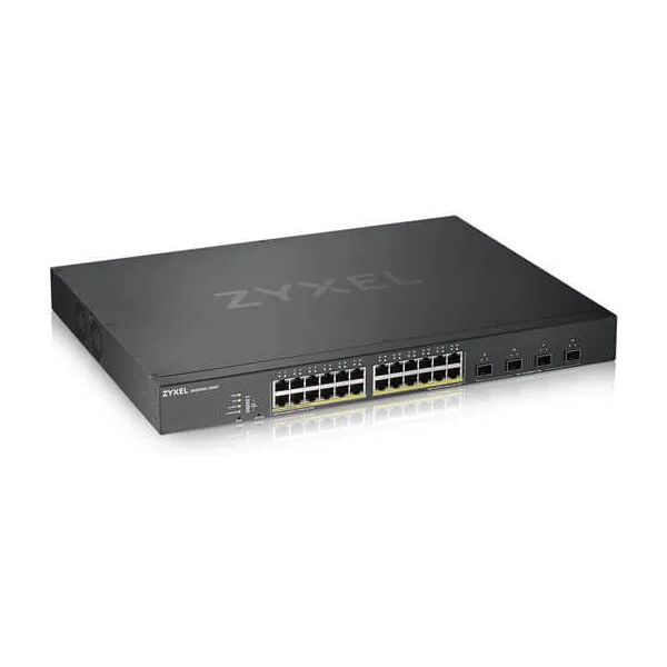 zyxel switch di rete  xgs1930-28hp gestito l3 gigabit ethernet (10/100/1000) supporto power over (poe) nero [xgs1930-28hp-gb0101f]