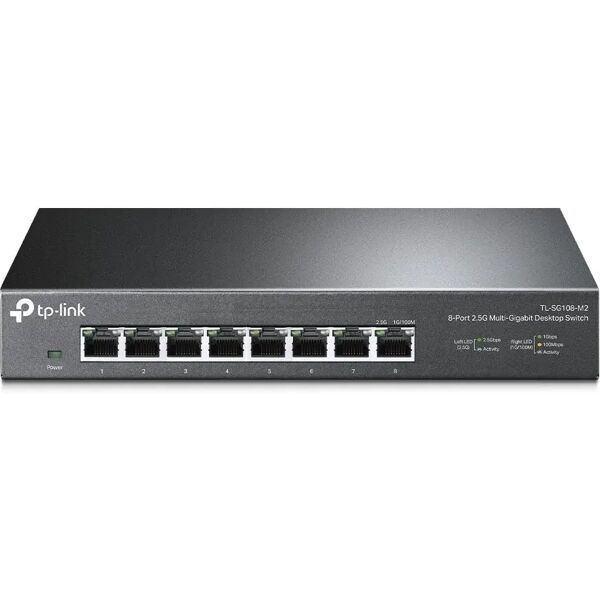 tp-link tl-sg108-m2 switch di rete non gestito 2.5g ethernet (100/1000/2500) nero [tl-sg108-m2]