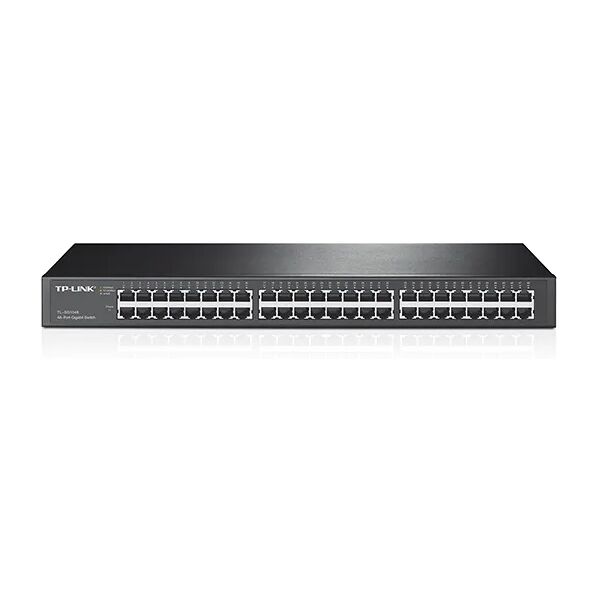 tp-link switch di rete  tl-sg1048 non gestito gigabit ethernet (10/100/1000) 1u nero [tl-sg1048]