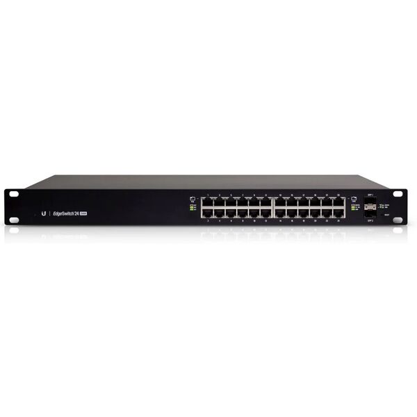 ubiquiti networks es-24-250w switch di rete gestito l2/l3 gigabit ethernet (10/100/1000) nero 1u supporto power over (poe) [es-24-250w]