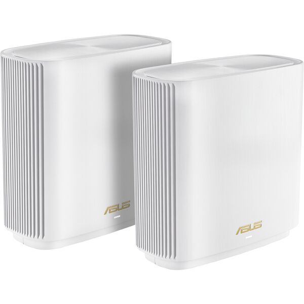 asus zenwifi ax (xt9) ax7800 1er pack weiß banda tripla (2.4 ghz/5 ghz) wi-fi 6 (802.11ax) bianco 4 interno [90ig0740-mo3b60]