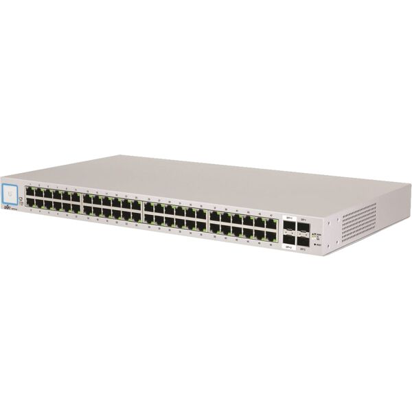 ubiquiti networks unifi us-48-500w switch di rete gestito gigabit ethernet (10/100/1000) supporto power over (poe) 1u argento [us-48-500w]