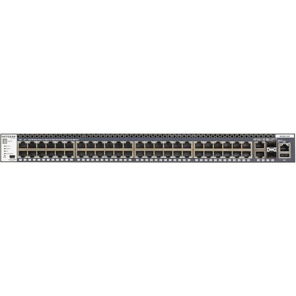 netgear switch di rete  m4300-52g gestito l3 gigabit ethernet (10/100/1000) 1u grigio [gsm4352s-100nes]