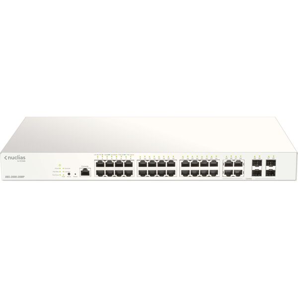 d-link dbs-2000-28mp switch di rete gestito l2 gigabit ethernet (10/100/1000) grigio [dbs-2000-28mp]