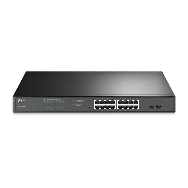 tp-link switch di rete  tl-sg1218mpe gestito l2 gigabit ethernet (10/100/1000) supporto power over (poe) 1u nero [tl-sg1218mpe]