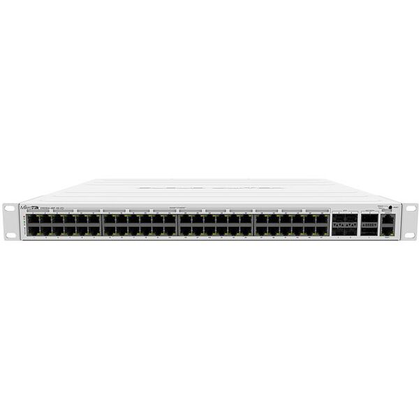 mikrotik crs354-48p-4s+2q+rm switch di rete gestito l3 gigabit ethernet (10/100/1000) supporto power over (poe) 1u [crs354-48p-4s+2q+rm]