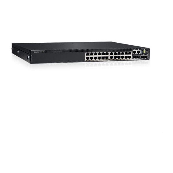 dell switch di rete  n-series n3224p-on gestito l2 gigabit ethernet (10/100/1000) supporto power over (poe) 1u nero [210-aspu]