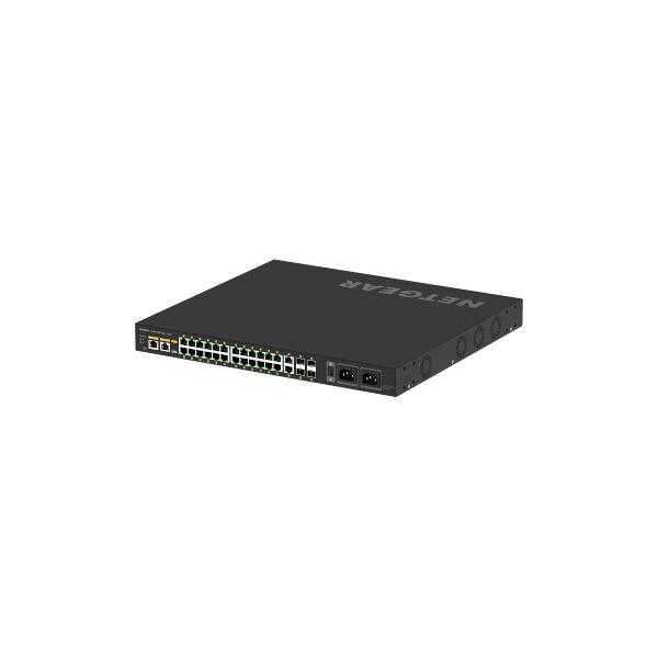 netgear switch di rete  gsm4230up gestito l2/l3 gigabit ethernet (10/100/1000) supporto power over (poe) 1u nero [gsm4230up-100eus]