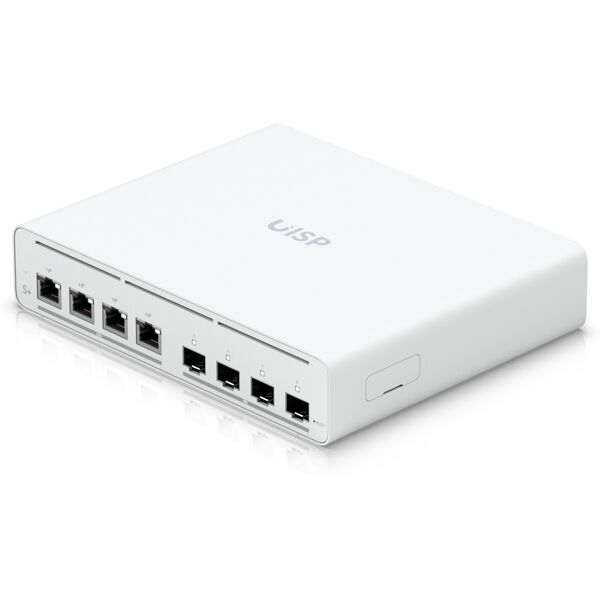 ubiquiti switch di rete  uisp plus gestito 2.5g ethernet (100/1000/2500) supporto power over (poe) 1u bianco [uisp-s-plus-eu]