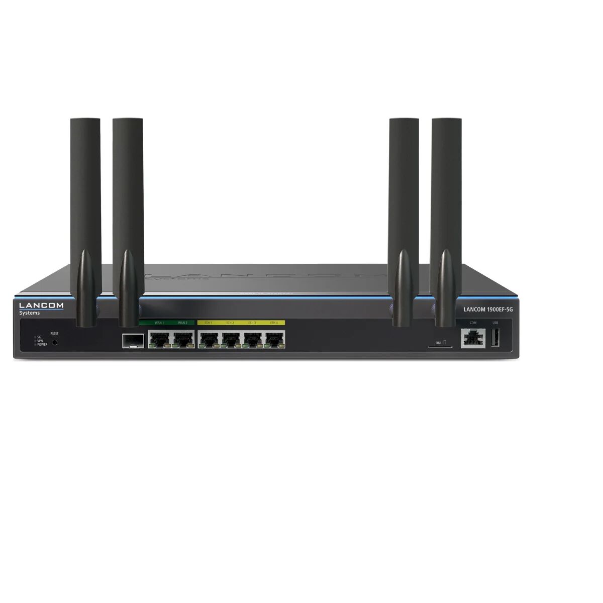 lancom systems 1900ef-5g router cablato gigabit ethernet nero [62132]