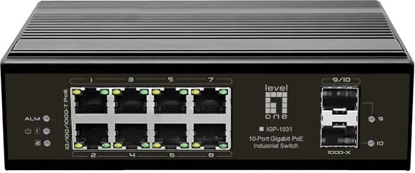 LevelOne IGP-1031 switch di rete Gigabit Ethernet (10/100/1000) Supporto Power over (PoE) Nero [IGP-1031]