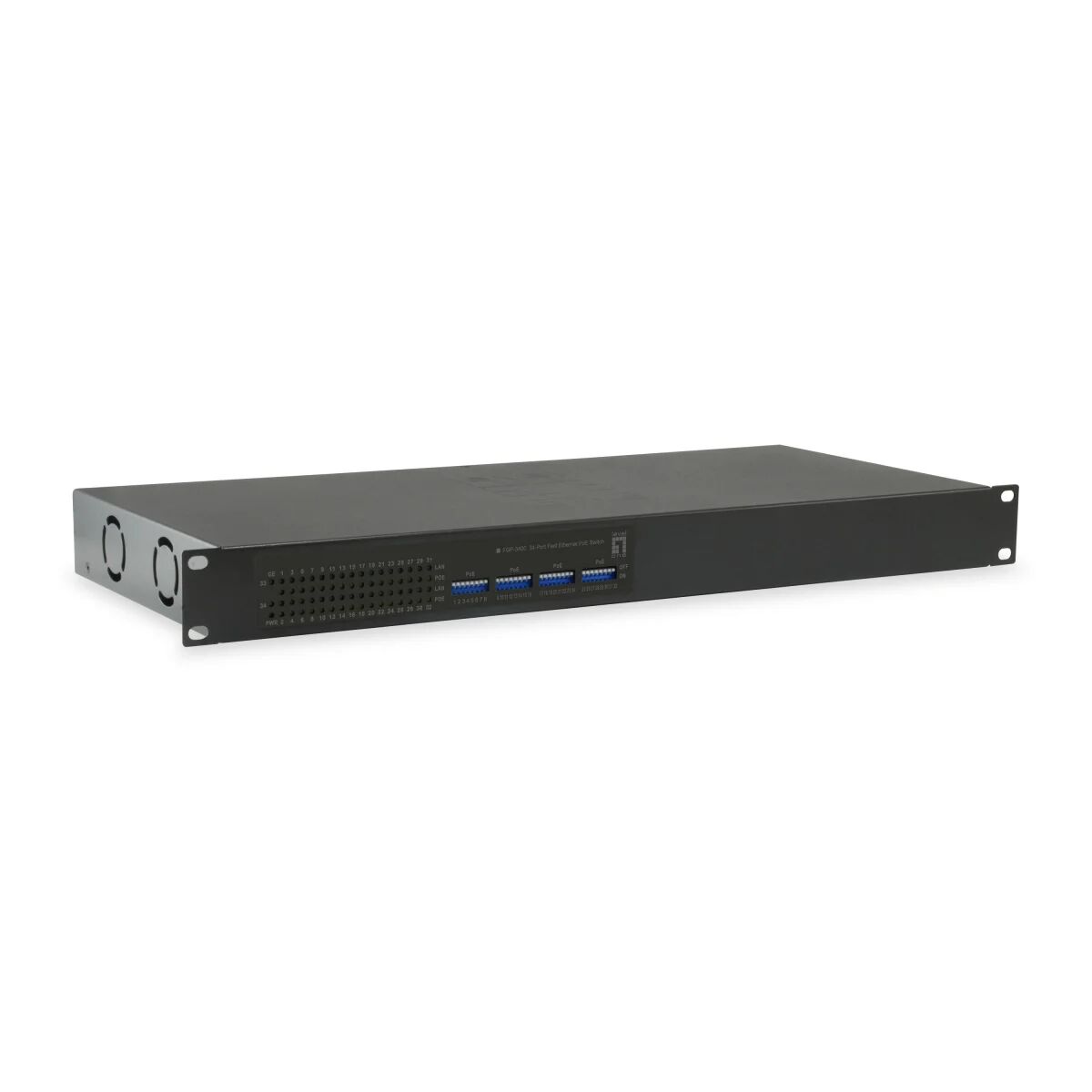 LevelOne FGP-3400W250 switch di rete Non gestito Fast Ethernet (10/100) Supporto Power over (PoE) Nero [FGP-3400W250]