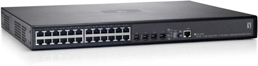 LevelOne GTL-2691 switch di rete Gestito L3 Gigabit Ethernet (10/100/1000) Nero [540671]